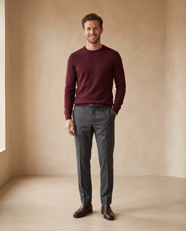 Herren Rundhalspullover