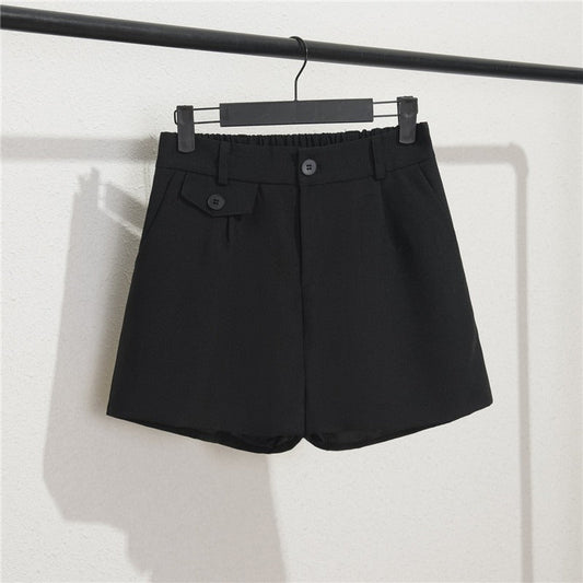 Damen-Shorts mit elastischem Bund und Knopfleiste - Clara