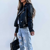 Biker-Lederjacke mit markanter Optik