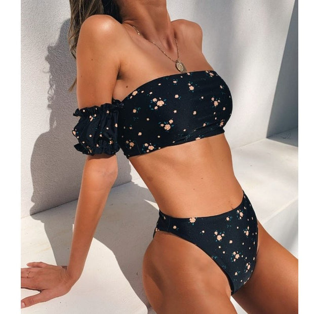 Floral Bikini Badeanzug