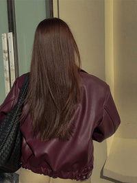 Lederjacke mit modernem Design