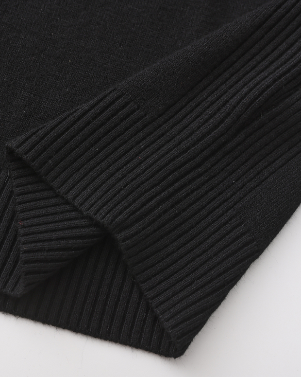 Herren Rollkragenpullover glatter Strick, langarm – Aldren