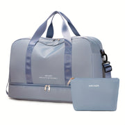 Blau mit Kosmetiktasche