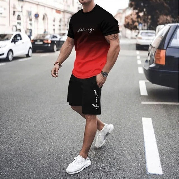 Sportliches Herrenset im modernen urbanen Stil aus atmungsaktivem Stoff - Mauro
