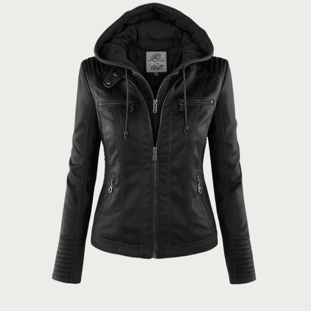 Lederjacke Damen robuste Eleganz mit Hochwertigem Leder für Stilbewusste Frauen und urbanem Look - Monika