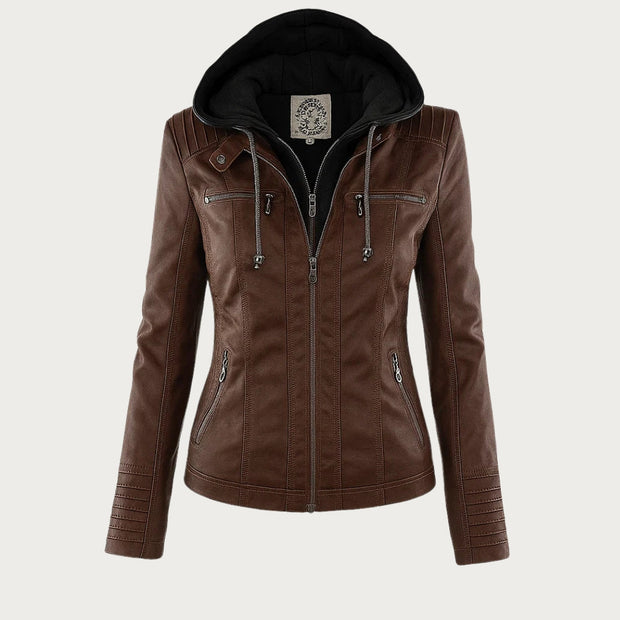 Lederjacke Damen robuste Eleganz mit Hochwertigem Leder für Stilbewusste Frauen und urbanem Look - Monika