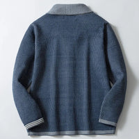 Olivier - Lässiger Jacquard-Strickmantel für Männer