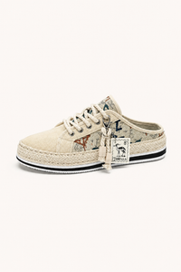 Herren-Schnürschuhe aus Segeltuch mit Jute-Sohle - Dorian