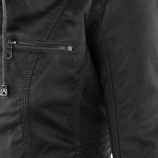 Lederjacke Damen robuste Eleganz mit Hochwertigem Leder für Stilbewusste Frauen und urbanem Look - Monika