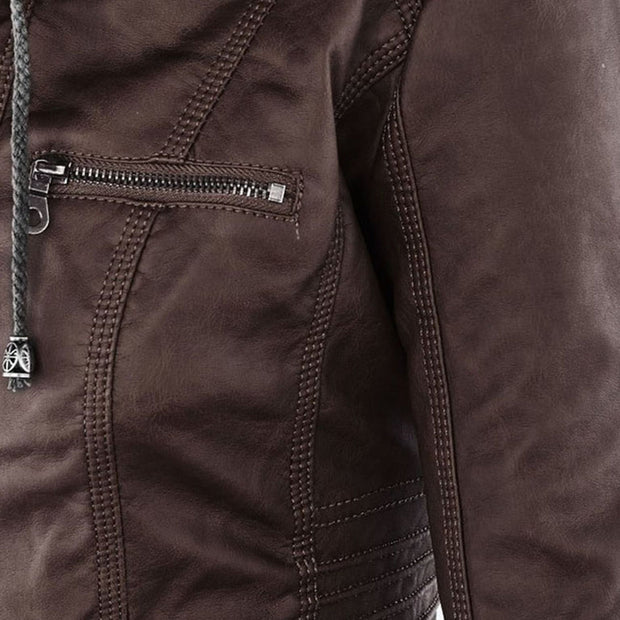 Lederjacke Damen robuste Eleganz mit Hochwertigem Leder für Stilbewusste Frauen und urbanem Look - Monika