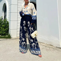 Alicia Elegantes blaues Set