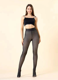 Damen-Thermostrumpfhose mit Fleece-Futter - Delphine