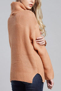 Damen-Rollkragenpullover aus Grobstrick - Alice