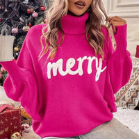 Nicole - Bequemer Weihnachts-Rollkragenpullover