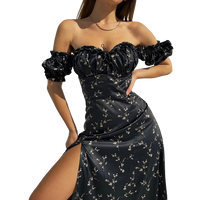 Semana - Maxikleid mit Puffärmeln
