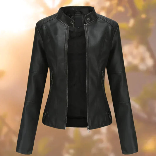 Zeitlose Lederjacke mit vielseitigem Design
