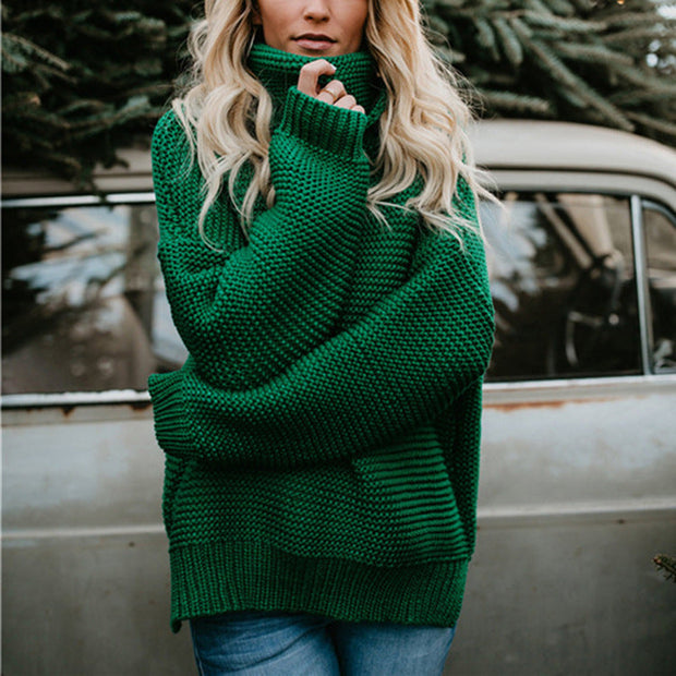 Kia - Grobstrick-Pullover mit Rollkragen