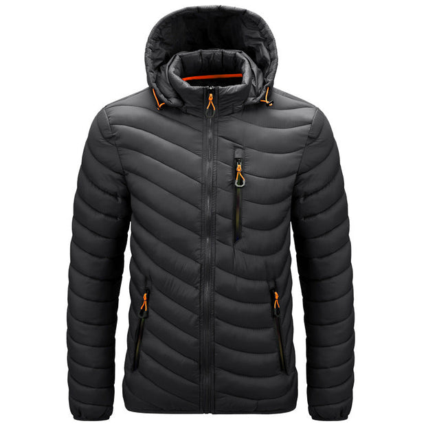 Leichte Herren-Steppjacke mit Kapuze - Sverre