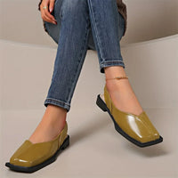 Flaches Slingback mit quadratischer Spitze - Carmen