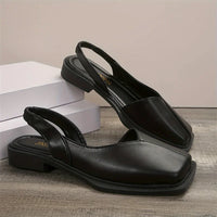 Flaches Slingback mit quadratischer Spitze - Carmen