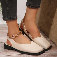 Flaches Slingback mit quadratischer Spitze - Carmen
