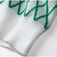 Amely - Gemusterter Pullover mit Ballonärmeln