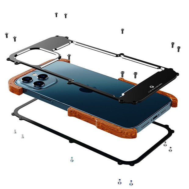iPhone Case mit Holzveredelung