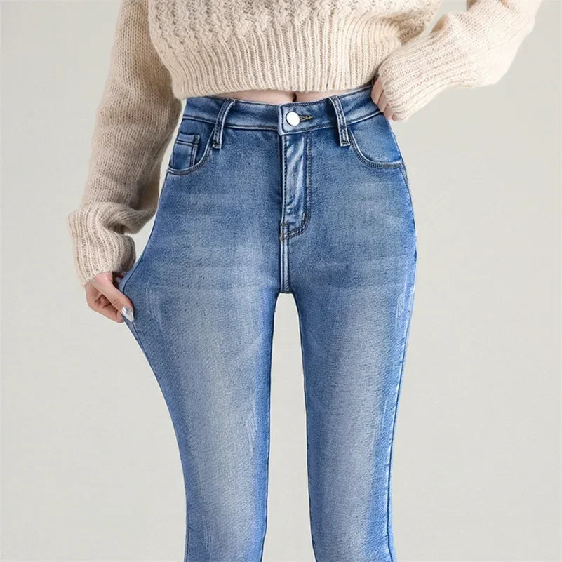 Damen-Thermohose mit Denim-Effekt - Davianne