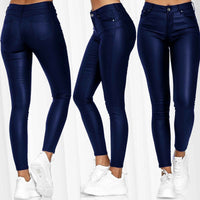 Fiamma Hosen - Vielseitige Damen High-Waist Skinny Lederhose für alle Anlässe
