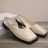 Flaches Slingback mit quadratischer Spitze - Carmen