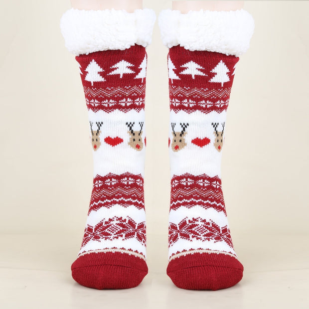 Gemusterte Wintersocken