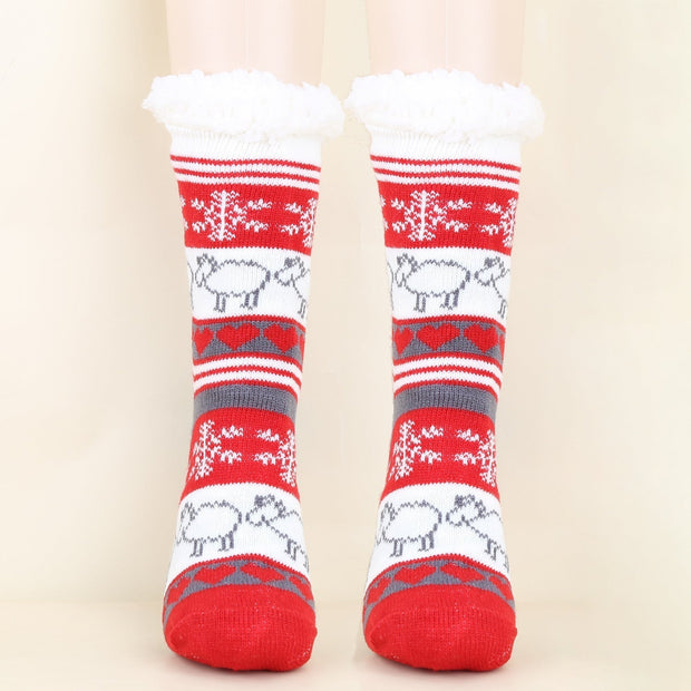 Gemusterte Wintersocken