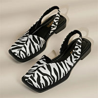 Flaches Slingback mit quadratischer Spitze - Carmen