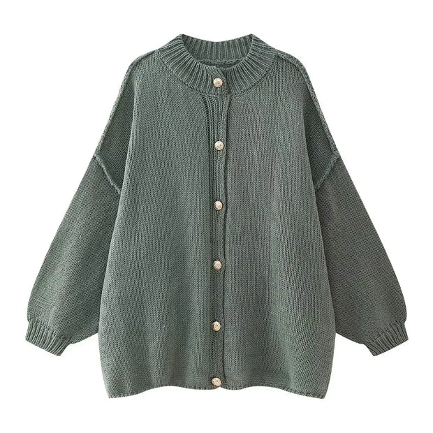 Ursula - Gebreid oversized-Weste