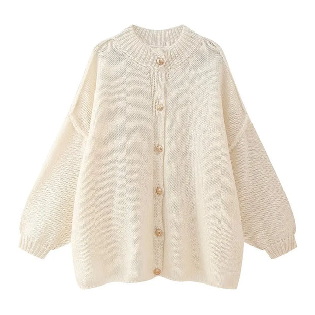 Ursula - Gebreid oversized-Weste