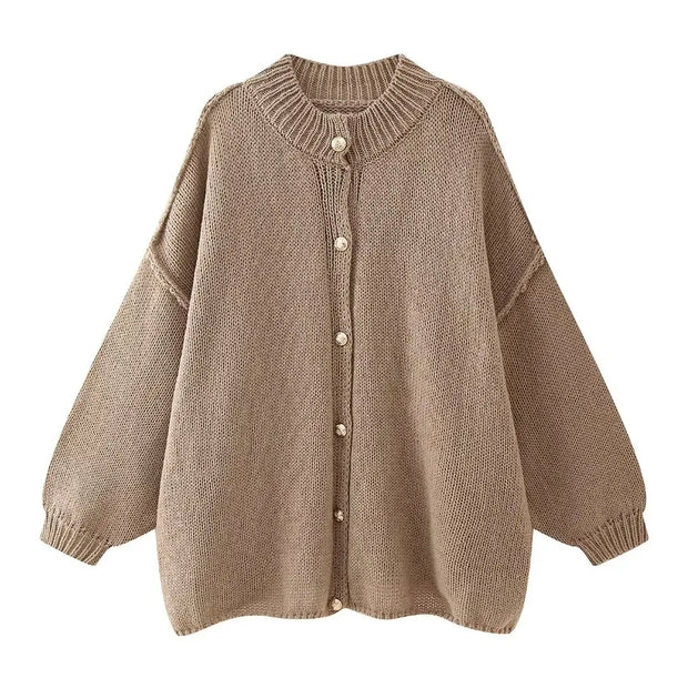 Ursula - Gebreid oversized-Weste