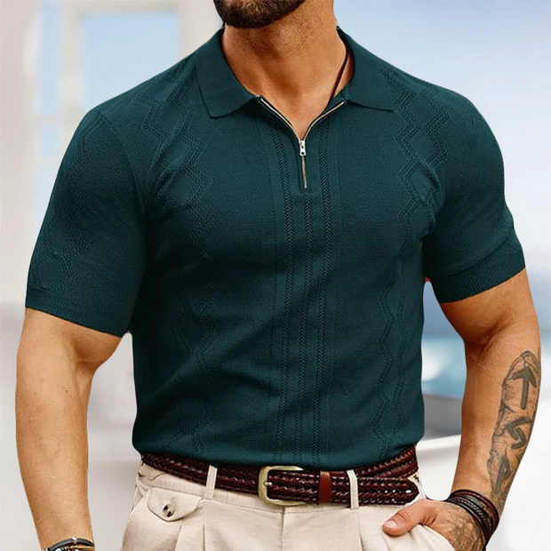 Vann - Gestricktes Poloshirt