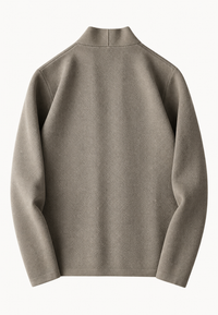 Elegante Strickjacke mit Knöpfen und Schalkragen – Salvatore
