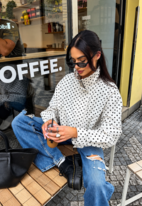 Damen Bomberjacke mit Polka-Dot-Muster – Vera