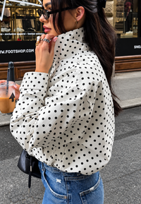 Damen Bomberjacke mit Polka-Dot-Muster – Vera