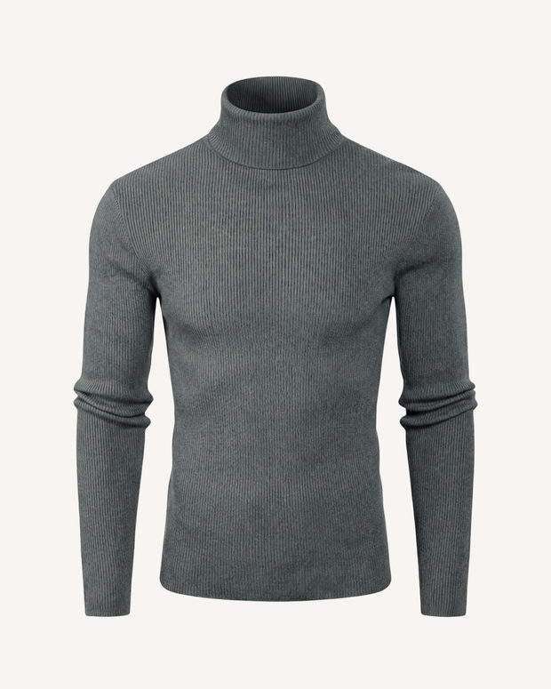 Herren Rollkragenpullover Rippstrick, langarm – Tadeo