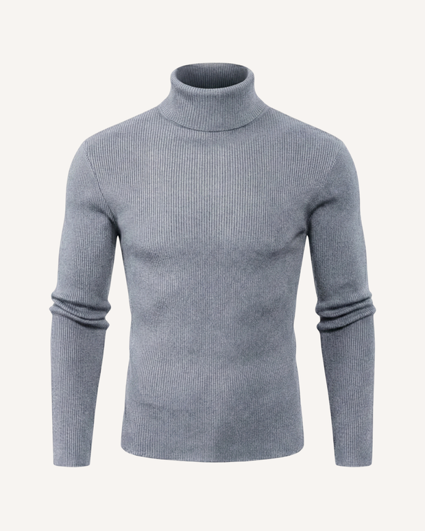 Herren Rollkragenpullover Rippstrick, langarm – Tadeo