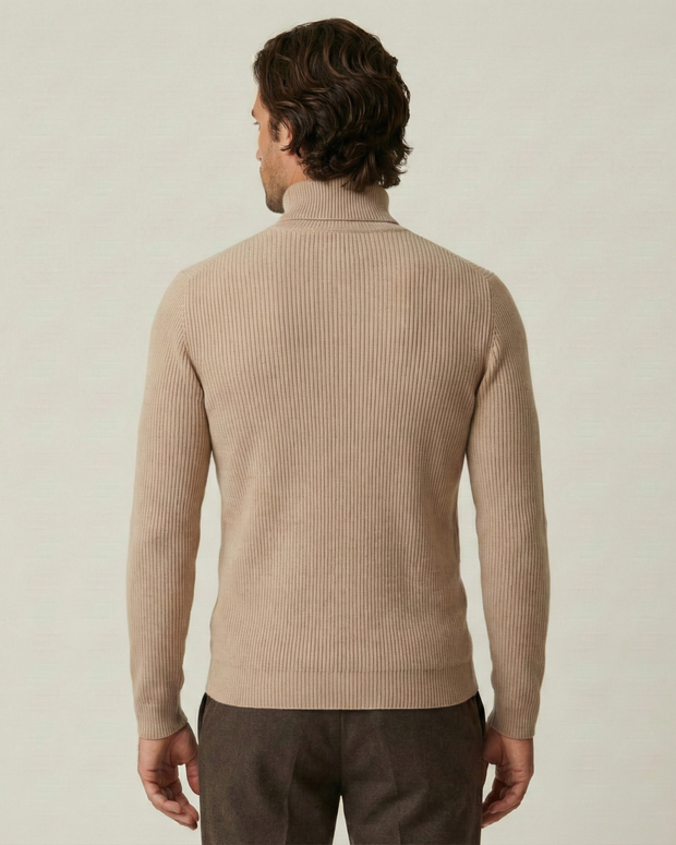Herren Rollkragenpullover Rippstrick, langarm – Tadeo