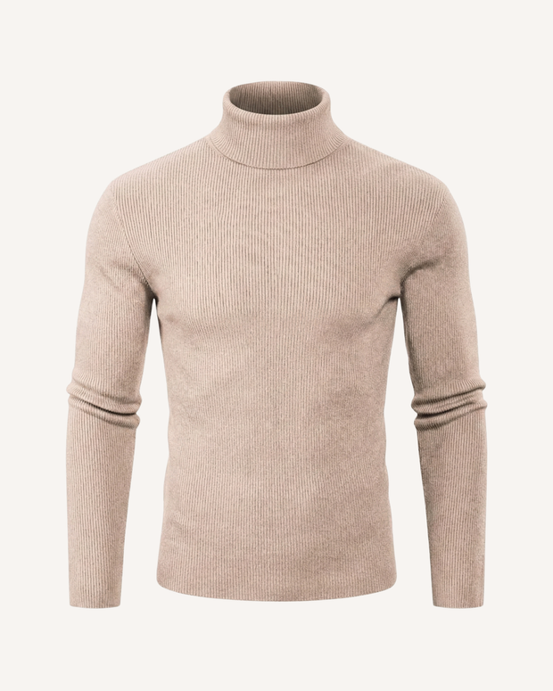 Herren Rollkragenpullover Rippstrick, langarm – Tadeo