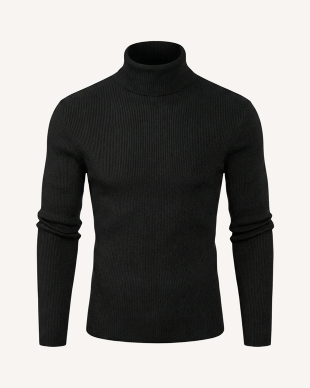 Herren Rollkragenpullover Rippstrick, langarm – Tadeo