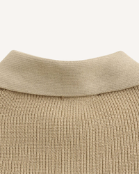 Herrenpullover Halbzip mit Polokragen & Rippstrick – Ilan