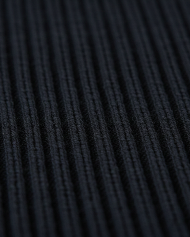Herrenpullover Rippstrick mit Rundhals, langarm – Evren