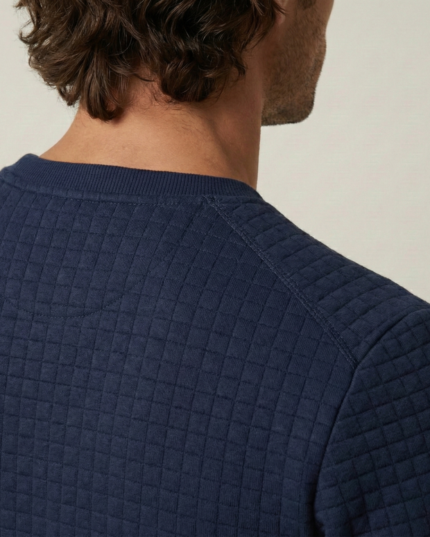 Herrenpullover Gofré-Strick mit Rundhals, langarm – Loris
