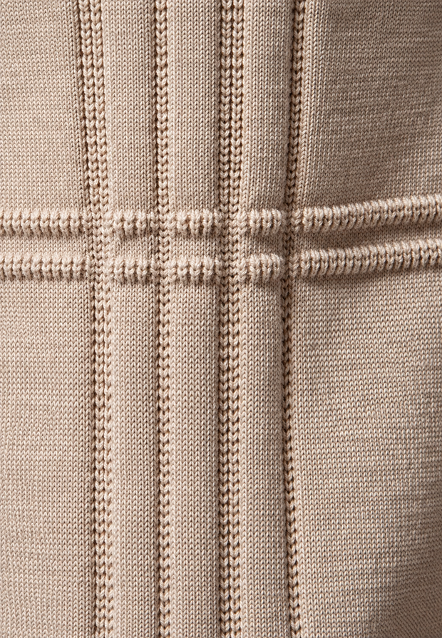 Herrenpullover Rundhals mit Struktur-Strick & Reliefmuster – Silas