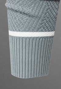 Herrenpullover gestreift mit Rundhals & Struktur-Strick – Tobias